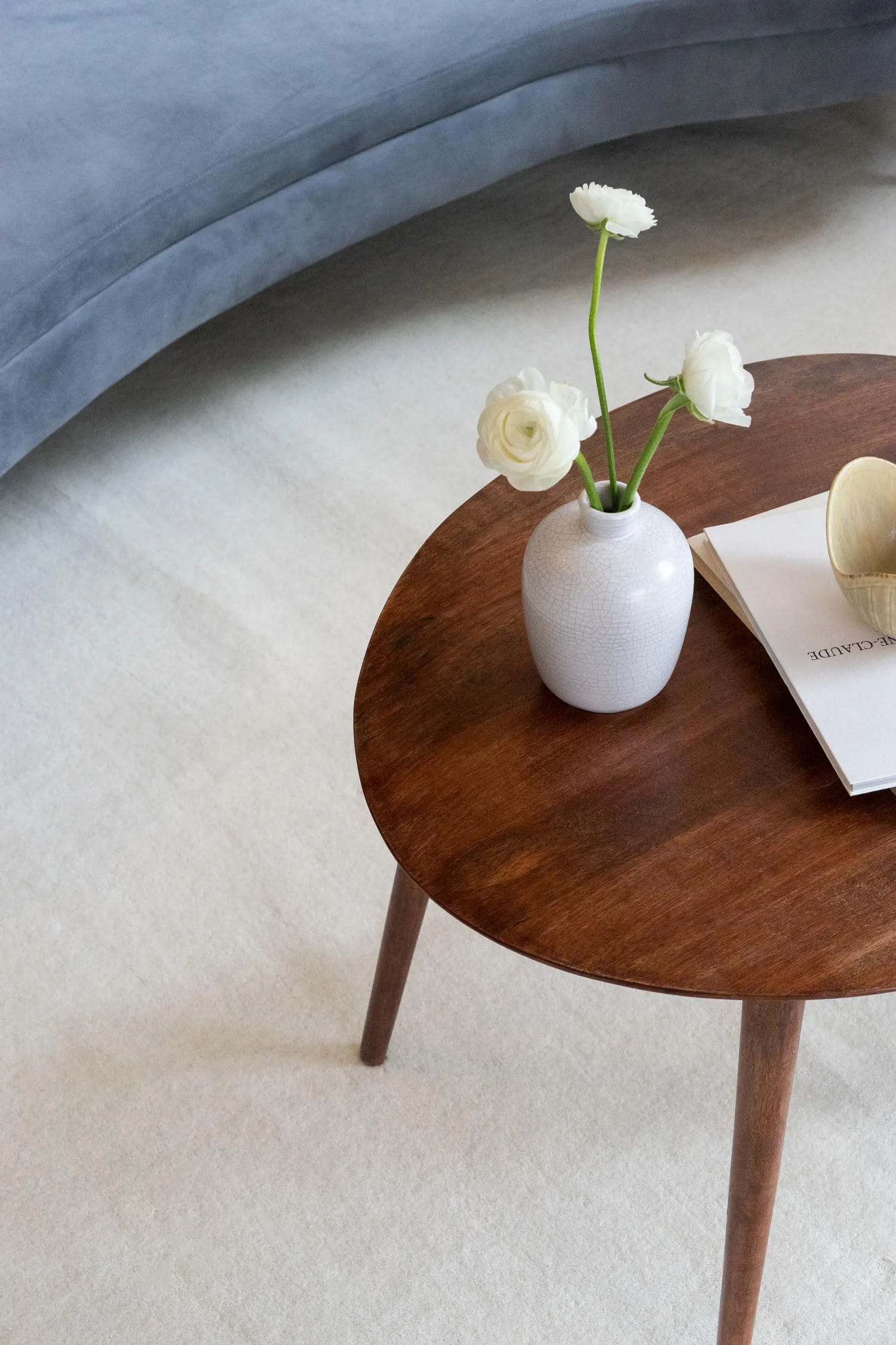 Classic solid ullteppe 300 x 400 cm, Bone white Layered