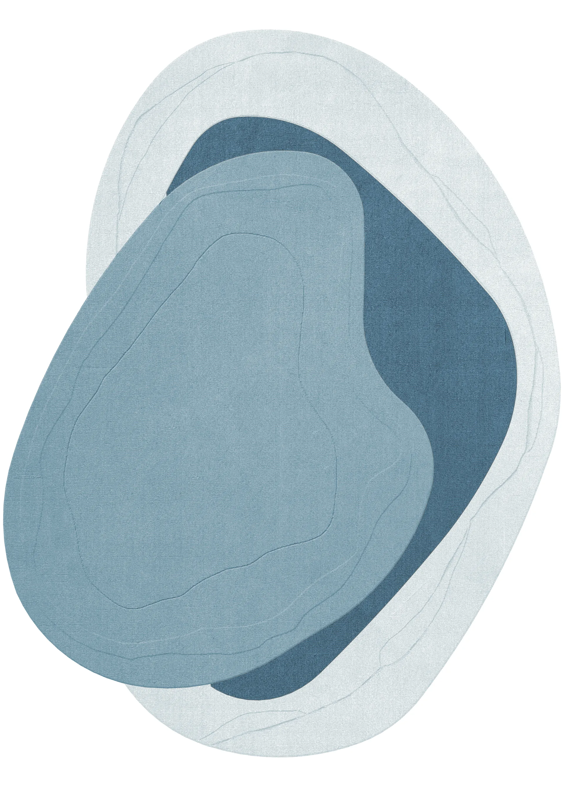 Erik Bratsberg Lozza ullteppe, Teal, 270x350 cm Layered