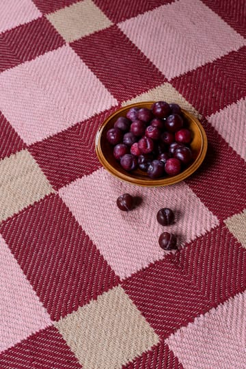 Evelina Kroon juteteppe 200 x 300 cm - Plum punsch - Layered