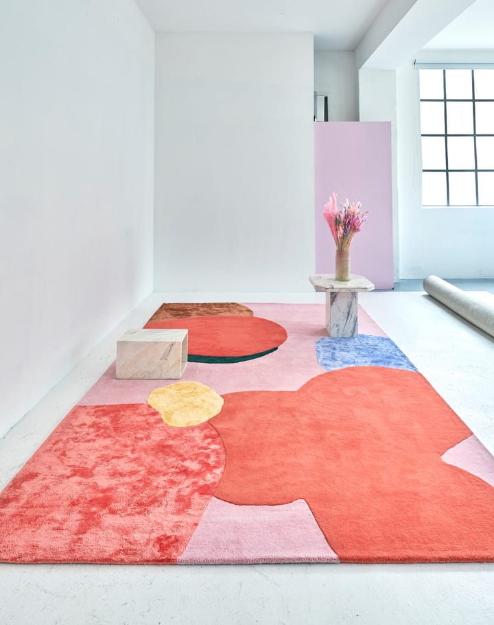 Flower Field ullteppe 200x300 cm, Pink Layered