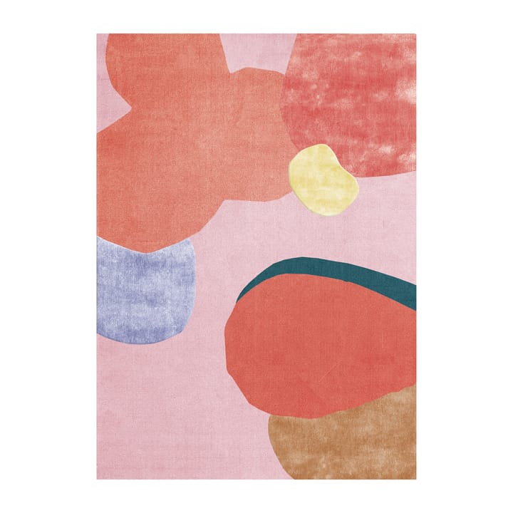 Flower Field ullteppe 300 x 400 cm - Pink - Layered