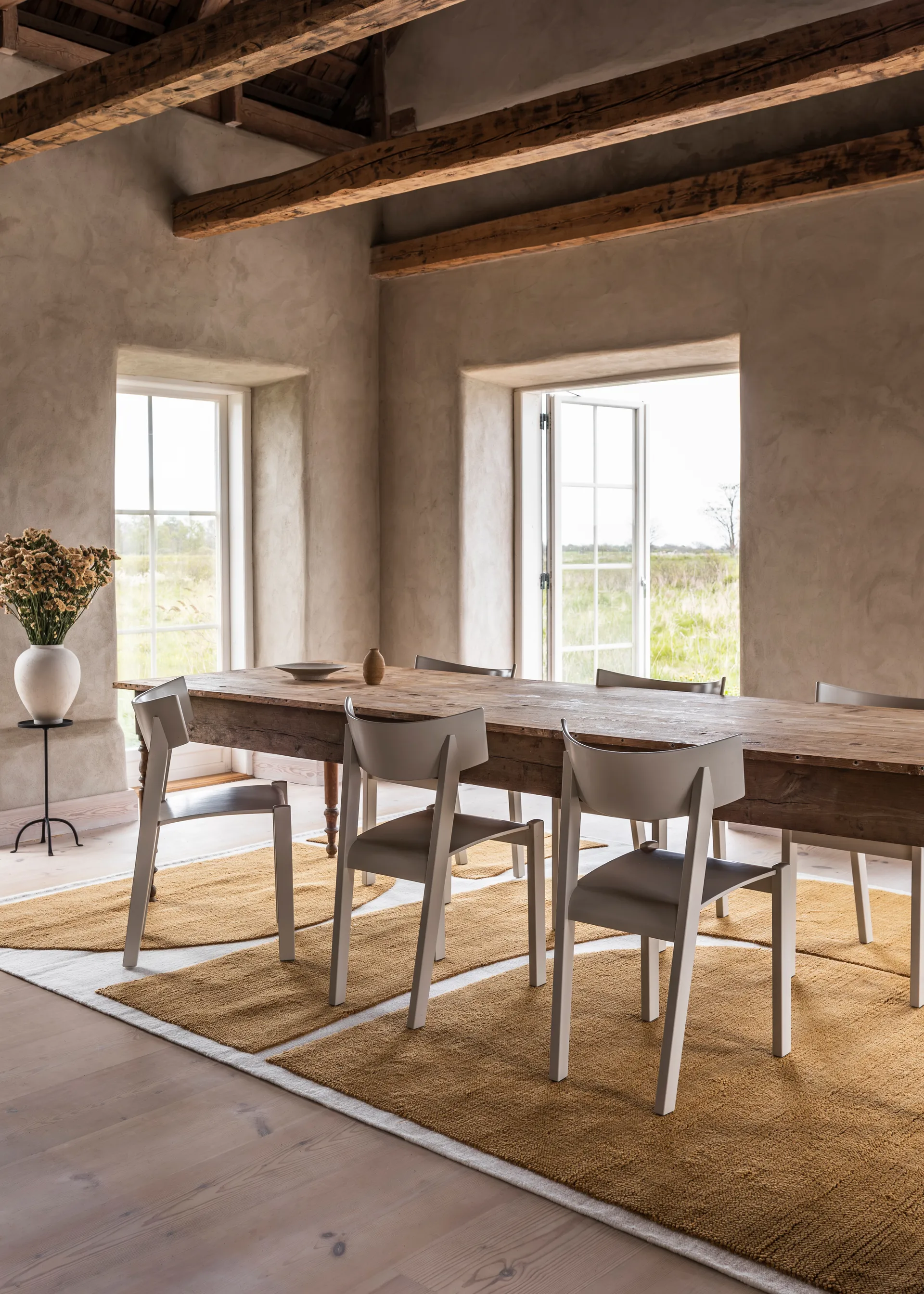 Gotland Rauk ullteppe, Sunflower yellow 180 x 270 cm Layered