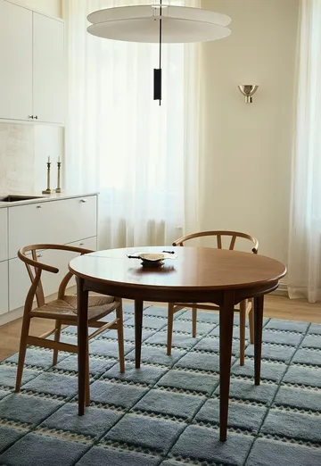 Lilly ullteppe - Blue, 250x350 cm - Layered