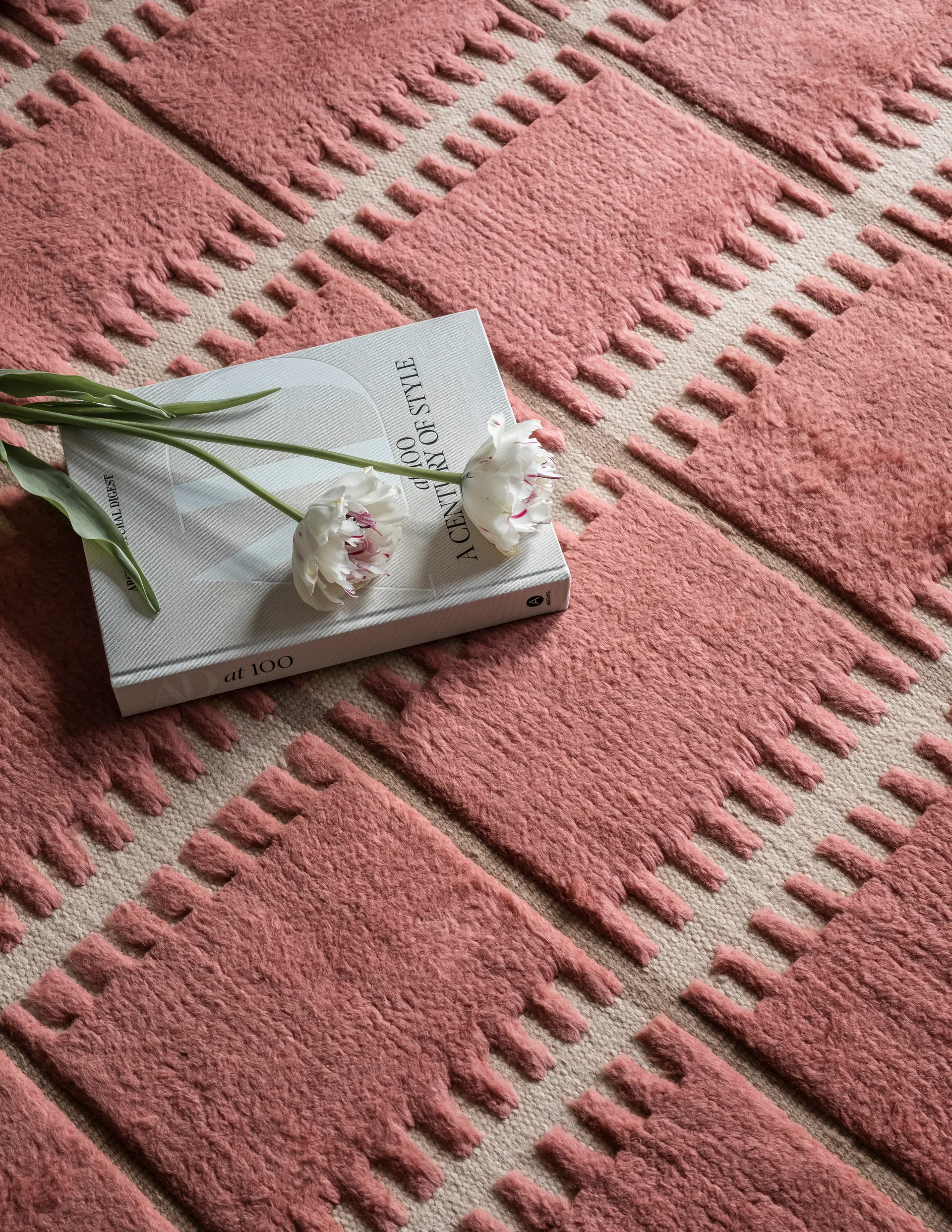 Lilly ullteppe, Claret red, 300 x 400 cm Layered