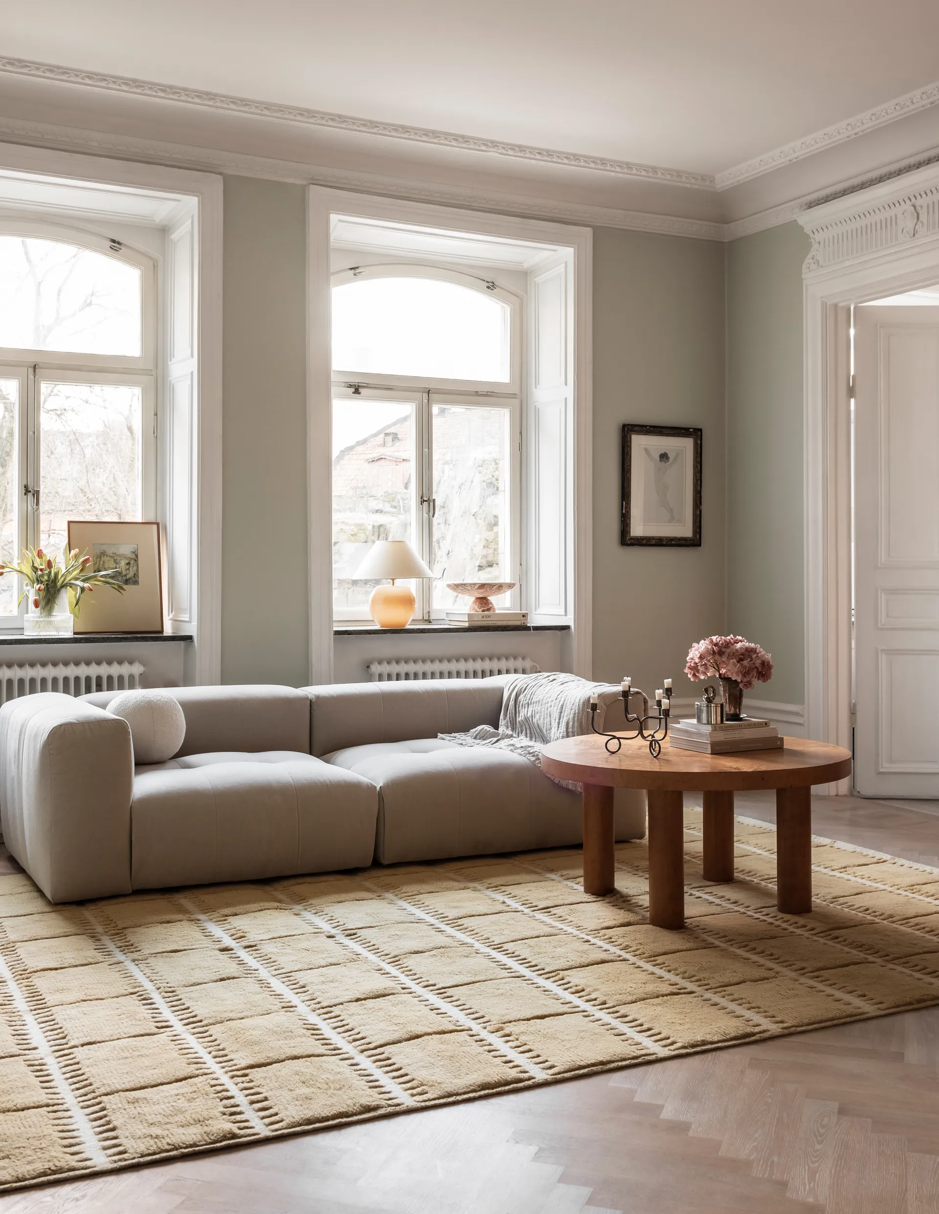 Lilly ullteppe, Mustard, 200x300 cm Layered