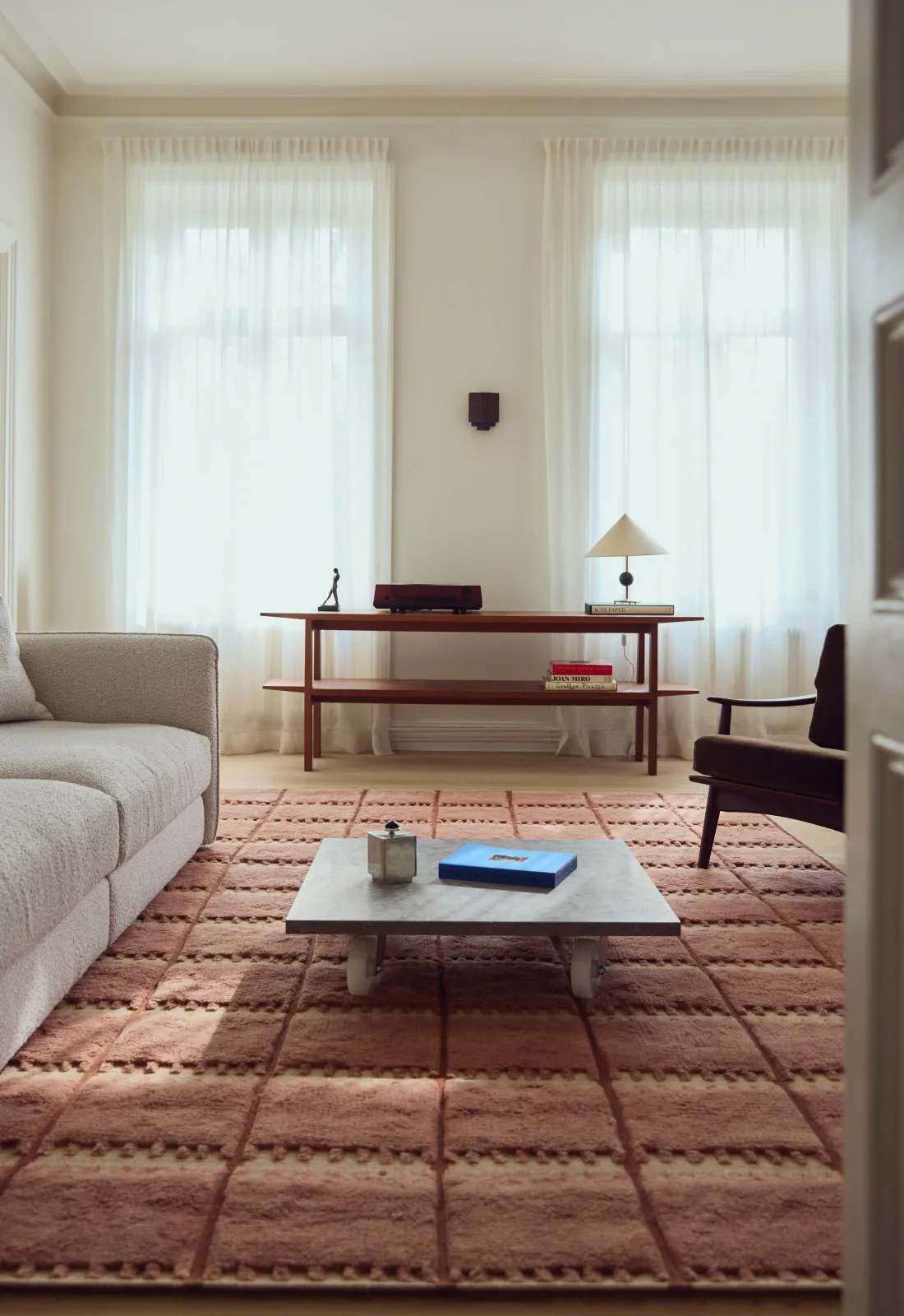 Lilly ullteppe, Rust, 180x270 cm Layered