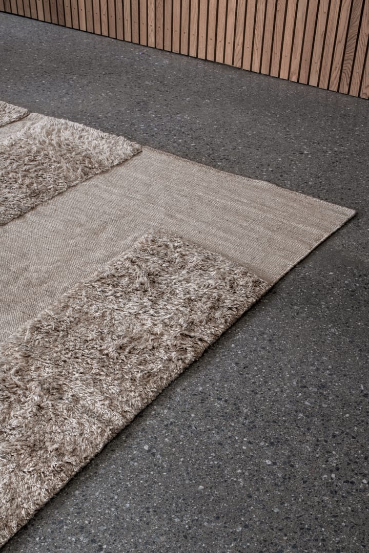 Punja Bricks ullteppe, Sand Melange, 250 x 350 cm Layered