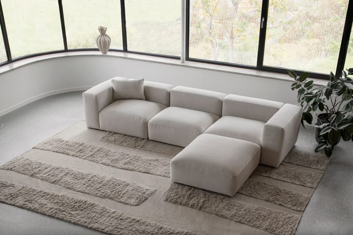 Punja Bricks ullteppe, Sand Melange, 300 x 400 cm Layered