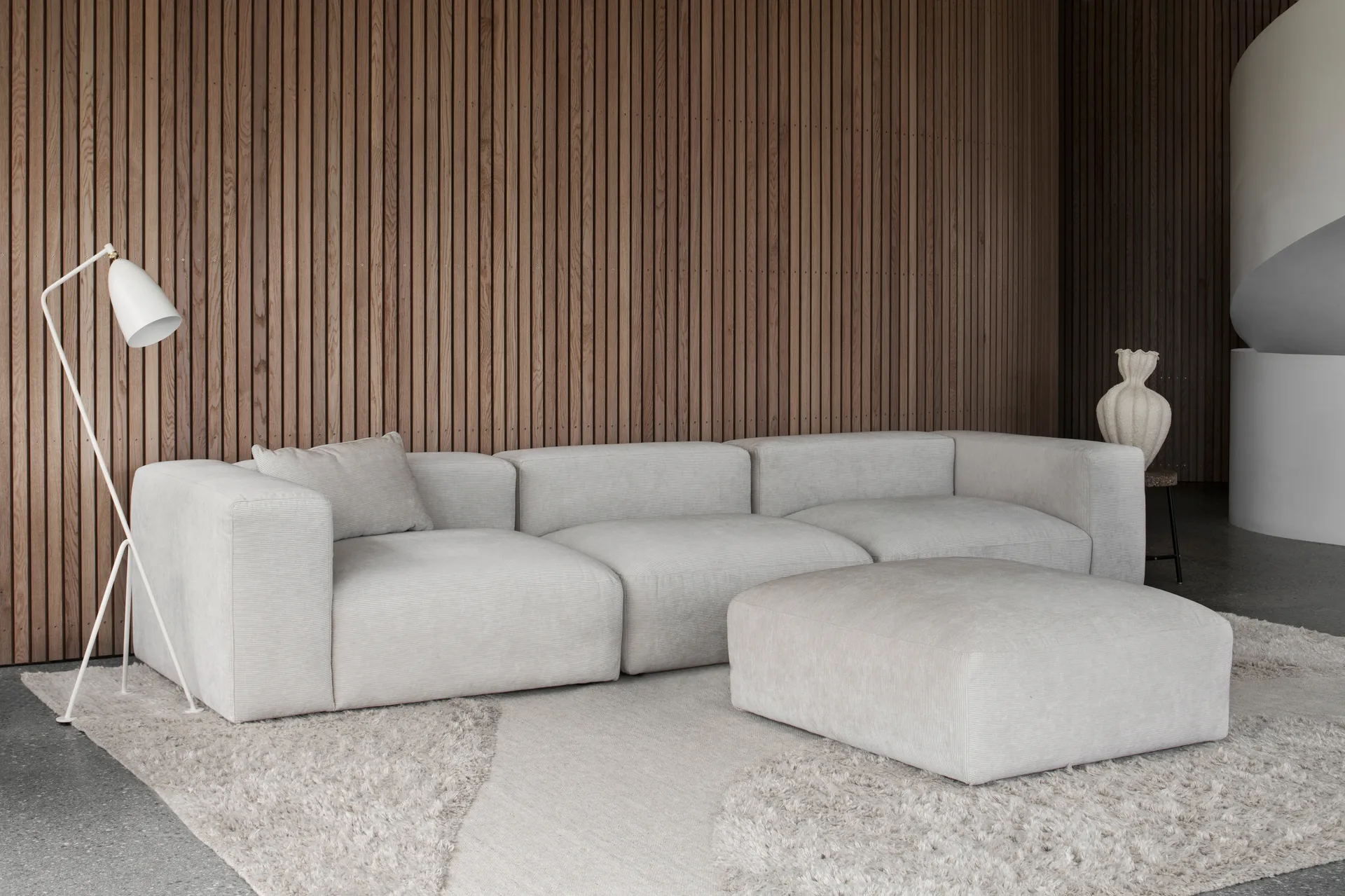 Punja plasma ullteppe 250 x 350 cm, Off-white Layered