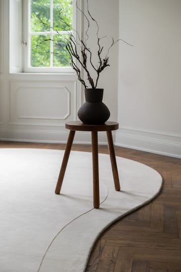 Residue ullteppe 180 x 270 cm - Bone White - Layered