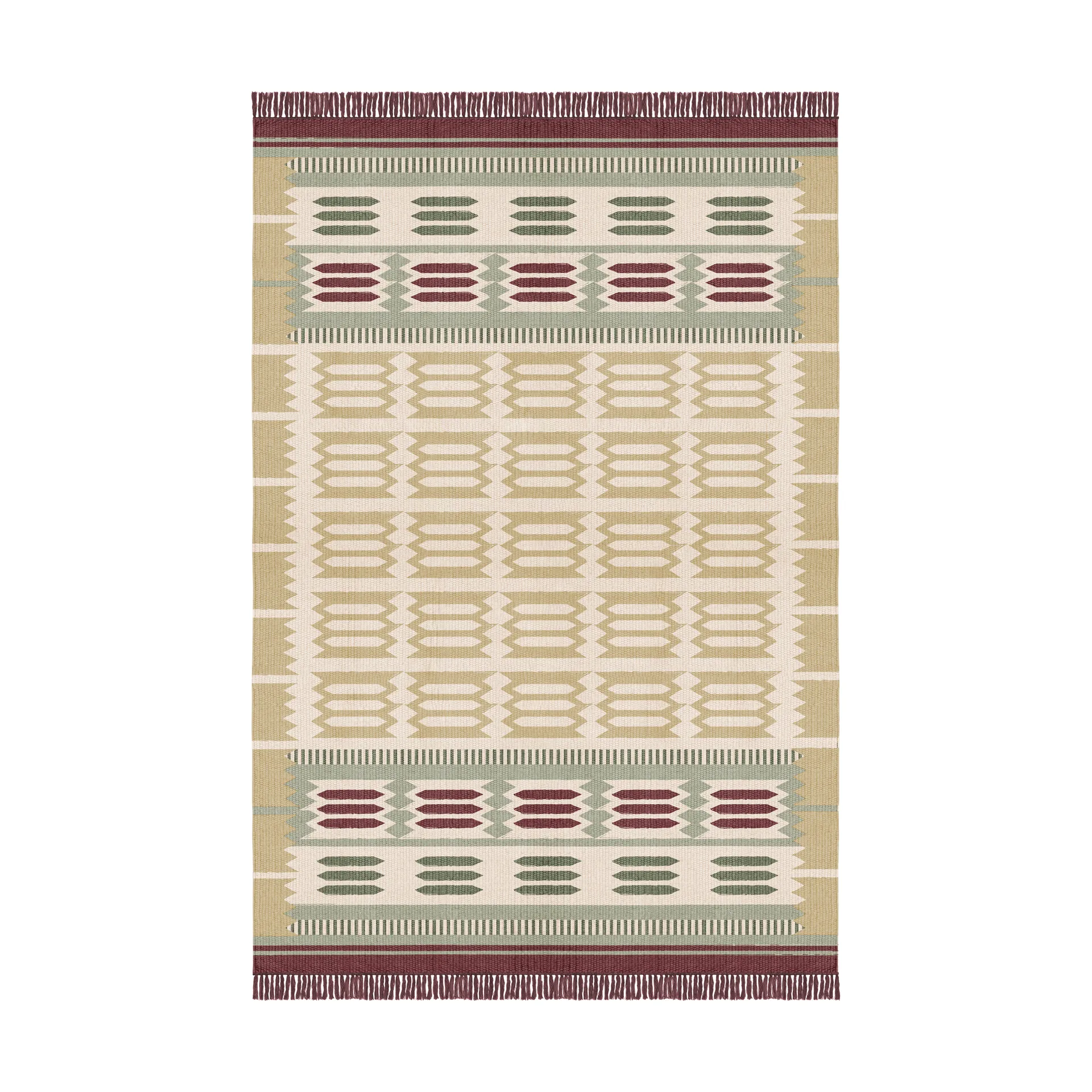 Röllakan Hilma ullteppe, Primrose, 180x270 cm Layered