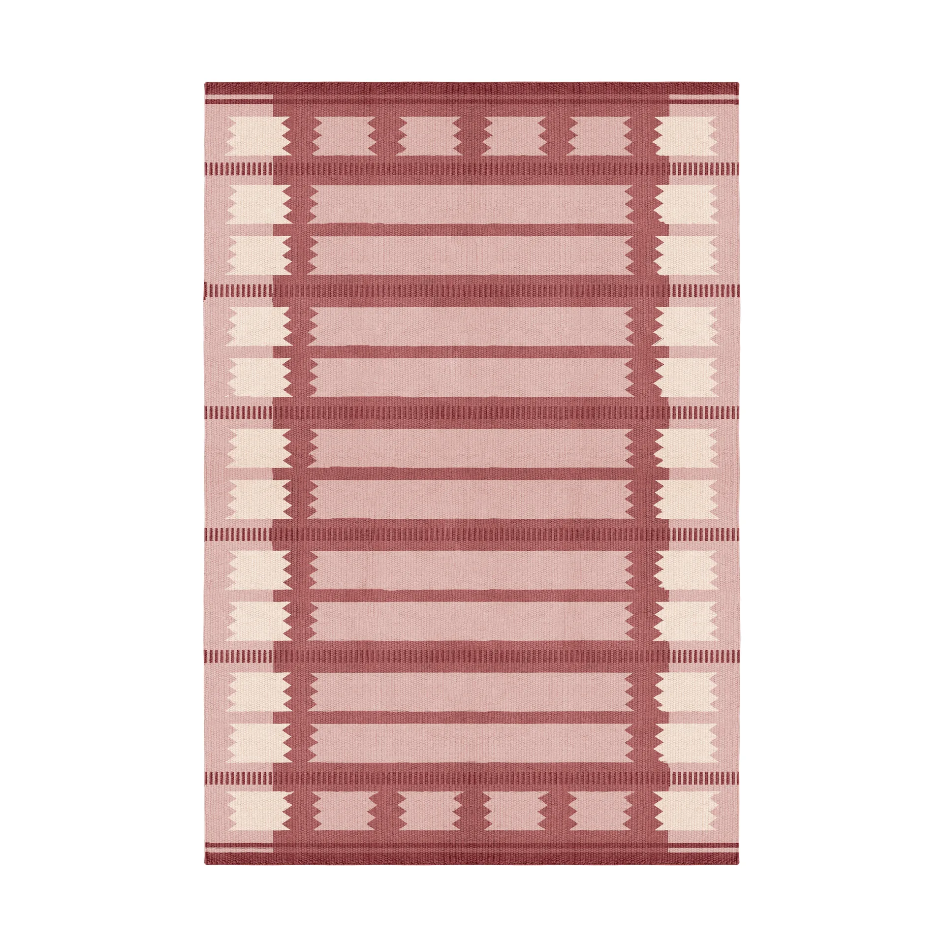 Röllakan Iris ullteppe, Rasberry, 200x300 cm Layered