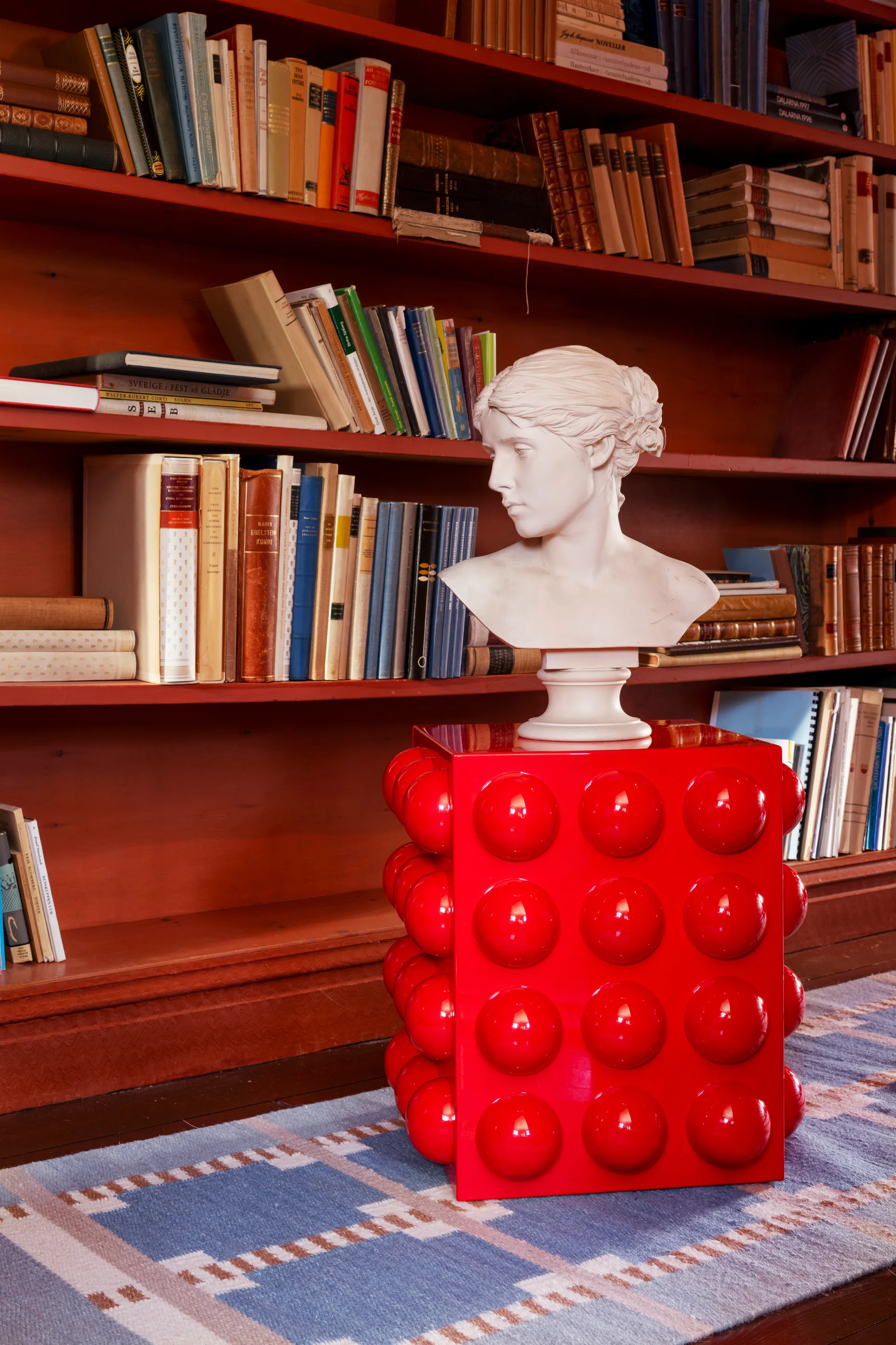 Röllakan Ruth gangteppe, Summer sky, 75x240 cm Layered