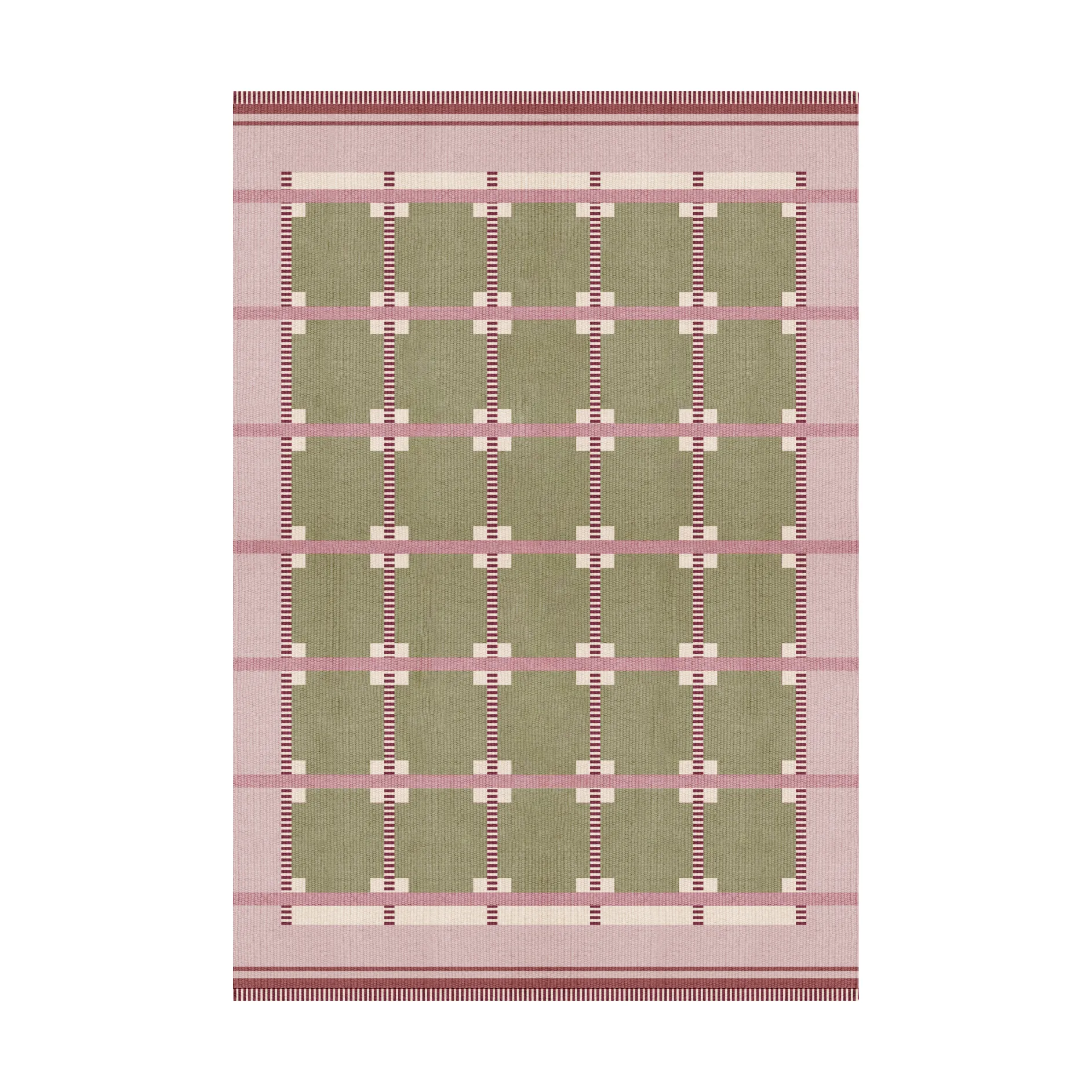 Röllakan Ruth ullteppe, Spring grass, 140x200 cm Layered