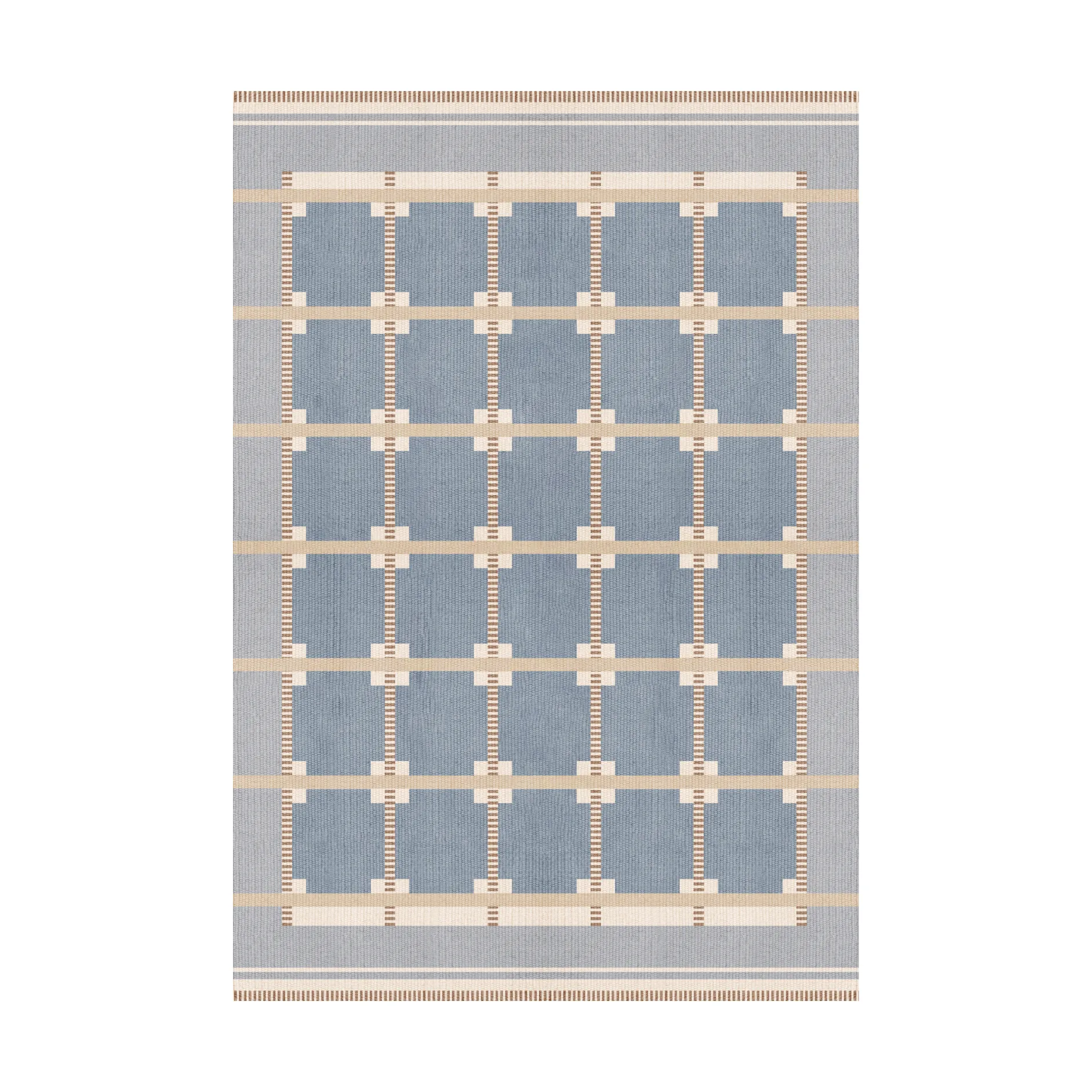 Röllakan Ruth ullteppe, Summer sky, 140x200 cm Layered