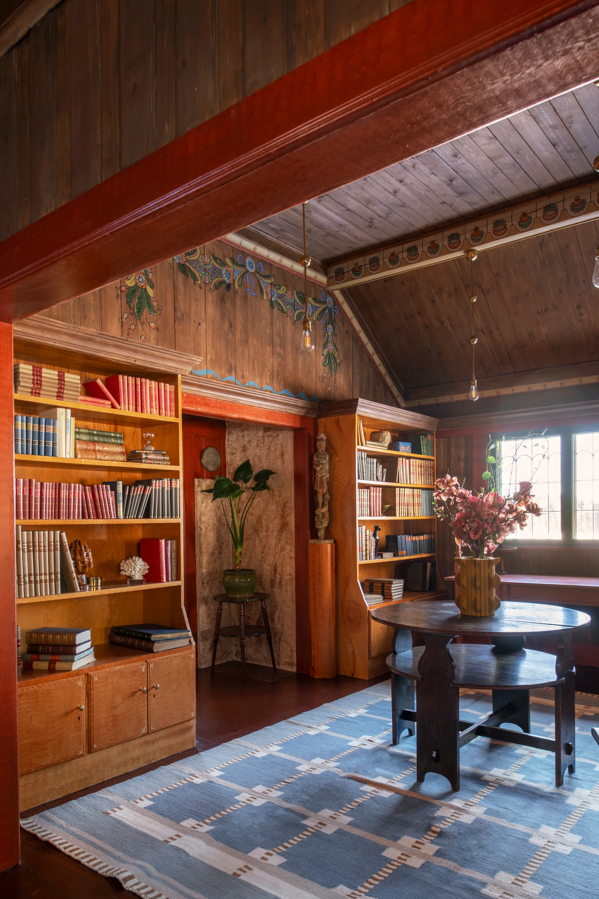 Röllakan Ruth ullteppe, Summer sky, 140x200 cm Layered