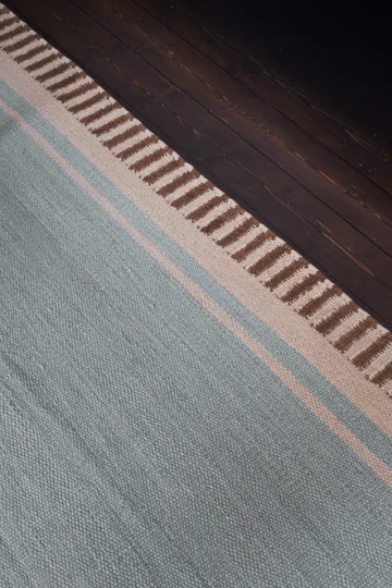 Röllakan Solid ullteppe - Sky blue, 80x300 cm - Layered