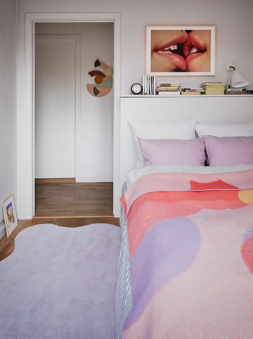 Scallop ullteppe 180 x 270 cm - Pink lavender - Layered