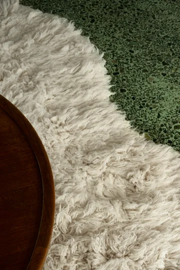 Shaggy gulvteppe 180x270 cm - Off White - Layered