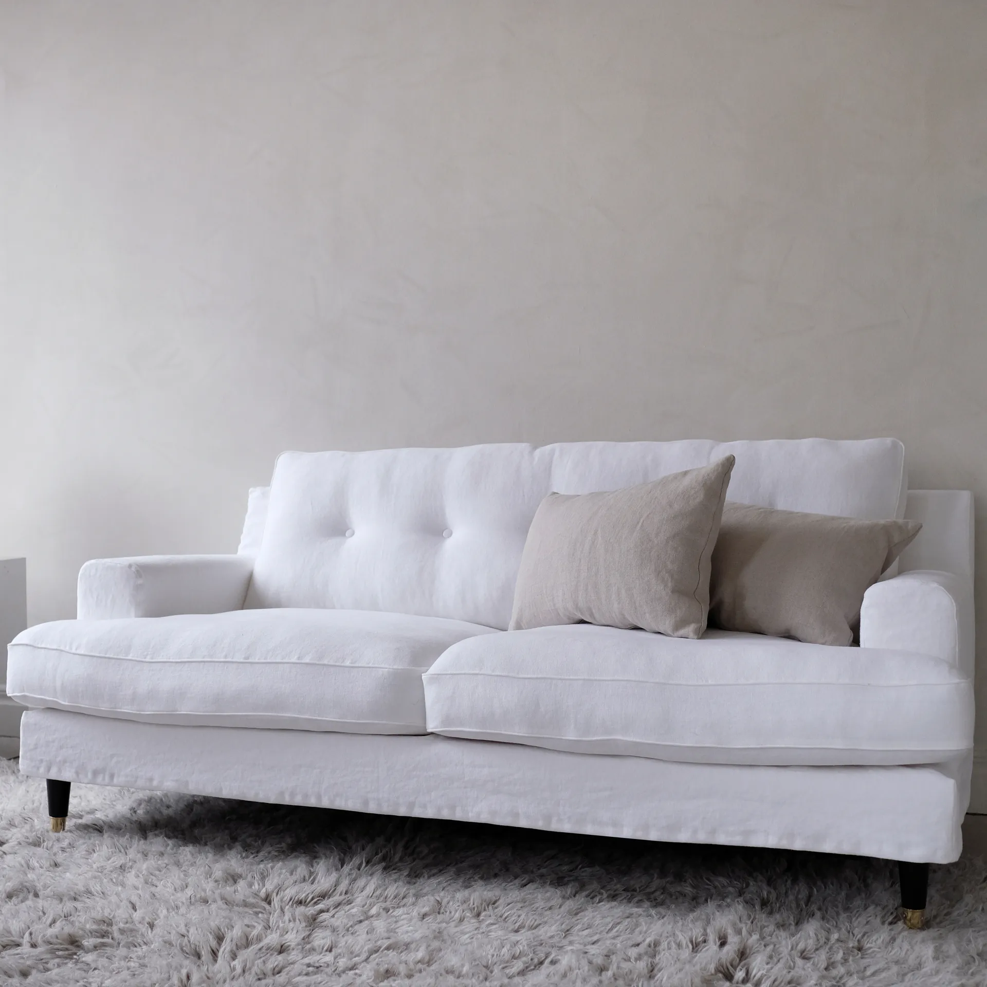 Shaggy gulvteppe 250x350 cm, Mocha melange Layered