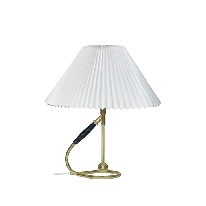 306 bordlampe - messing, hvit lampeskjerm - Le Klint