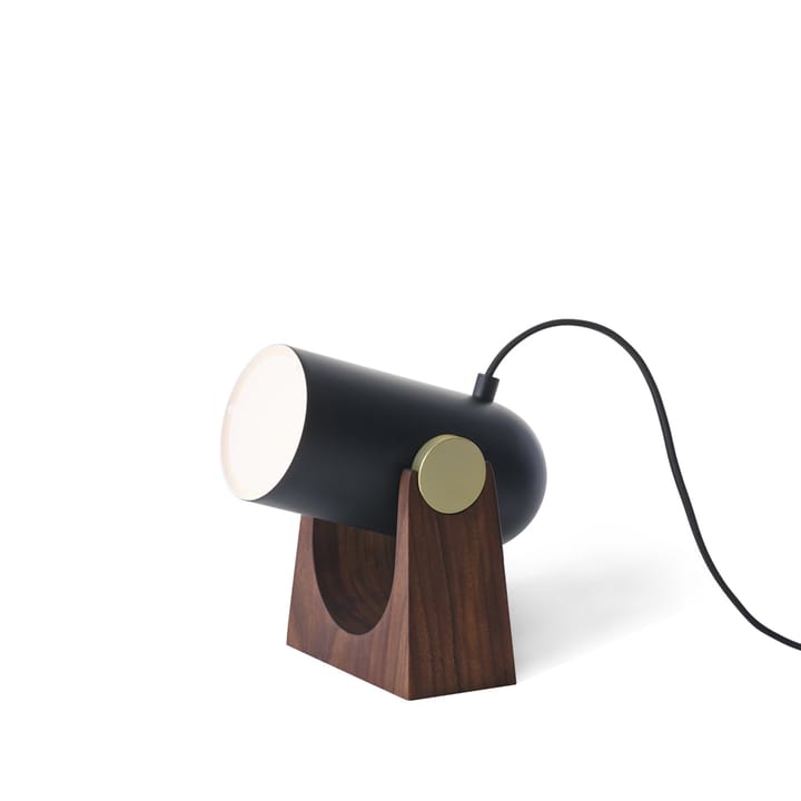 Carronade bordlampe - Svart/valnøtt-aluminium/messing - Le Klint