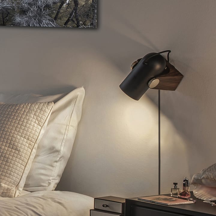 Carronade bordlampe, Svart/valnøtt-aluminium/messing Le Klint