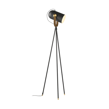 Carronade II gulvlampe - Svart-røkt eik - Le Klint