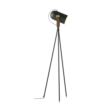 Carronade II gulvlampe - Svart-røkt eik - Le Klint