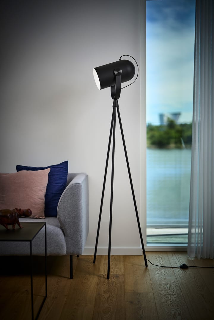 Carronade II gulvlampe, Svart-svart eik Le Klint