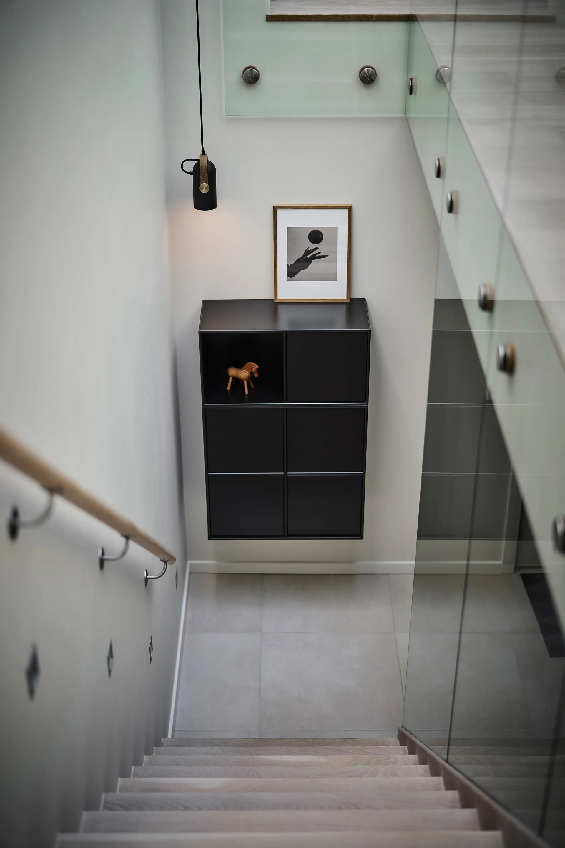 Carronade II pendel, Svart-røkt eik, small Le Klint