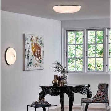 Lamella vegg- og taklampe - gull, liten- hvit skjerm - Le Klint