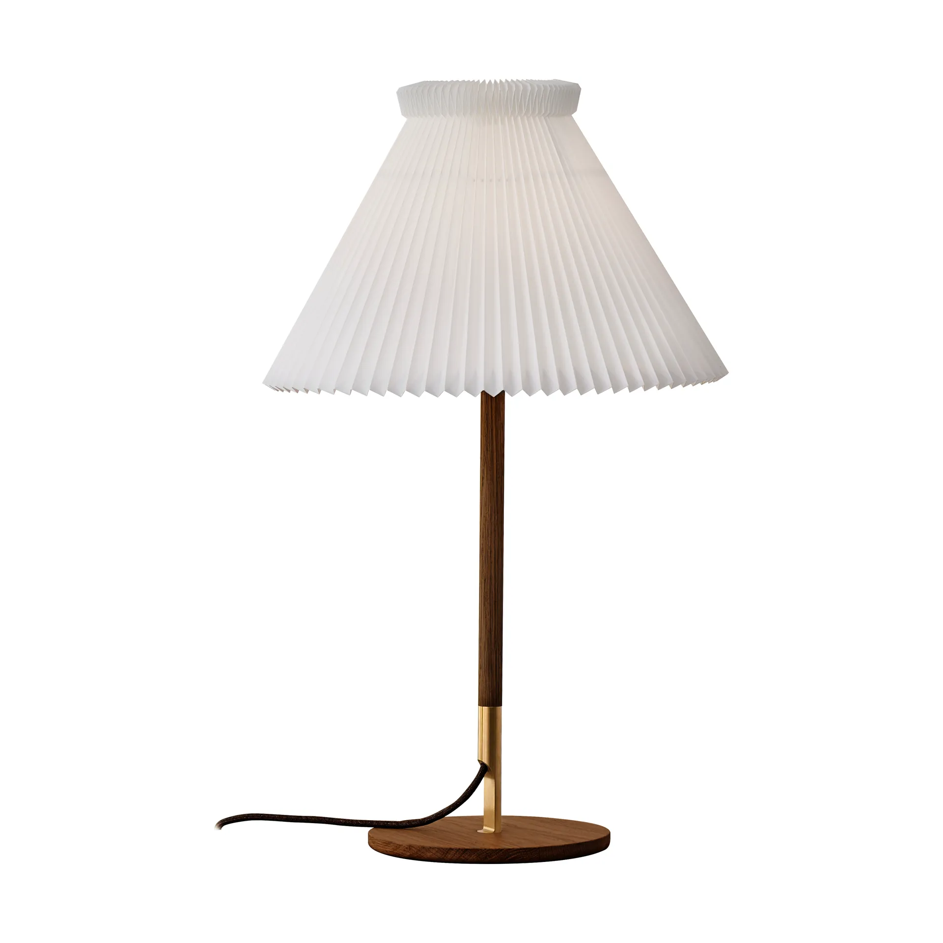 LK80 borslampe 70 cm, Smoked oak-brass Le Klint