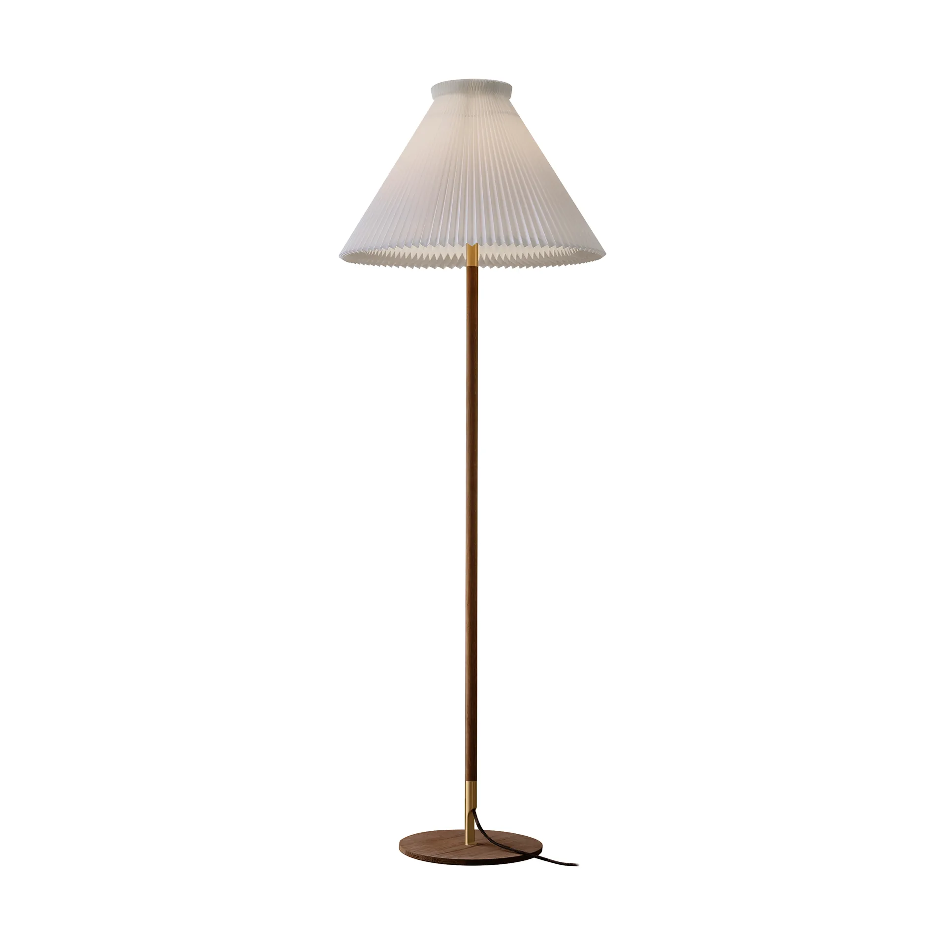 LK80 gulvlampe 160 cm, Smoked oak-brass Le Klint