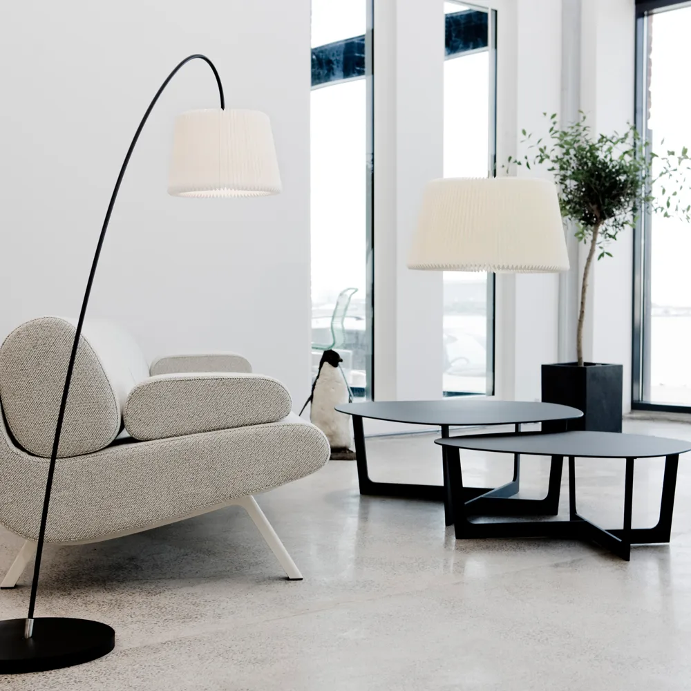 Snowdrop 120L pendel, hvit, plastskjerm Le Klint