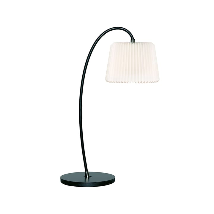 Snowdrop 320T bordlampe - hvit, plast skjerm, svart understell - Le Klint