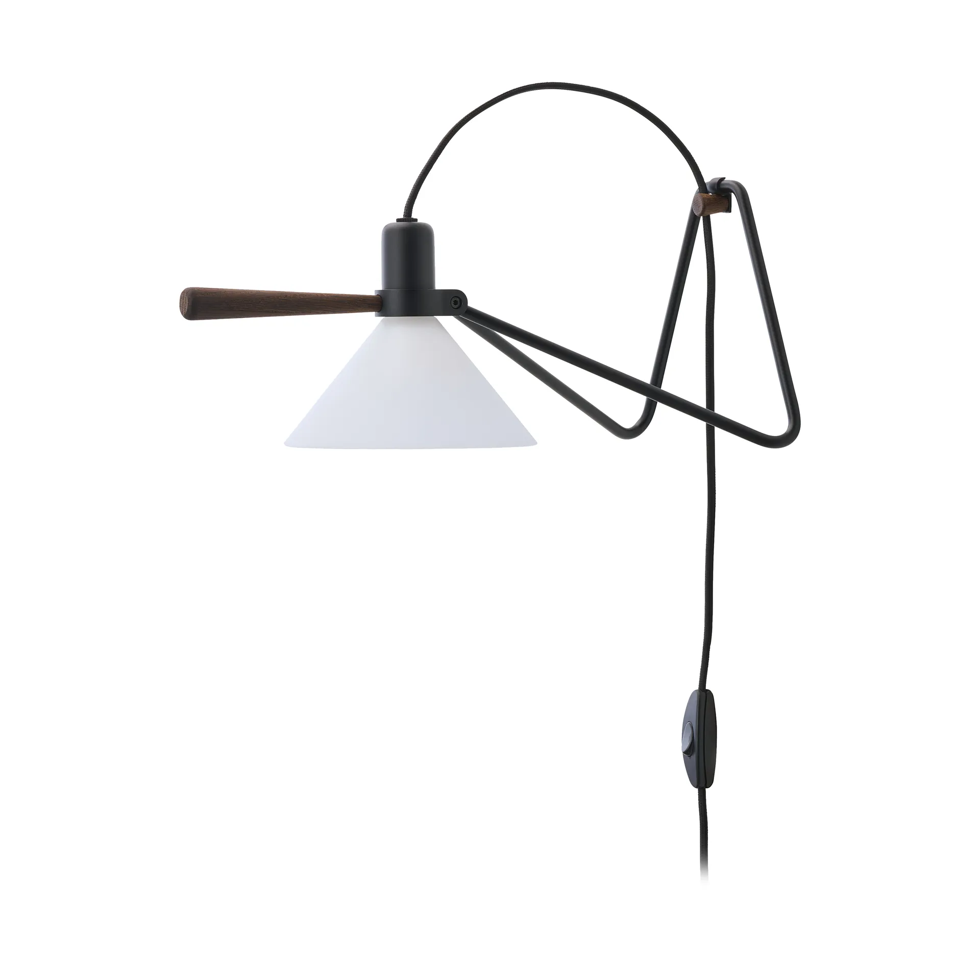 Spot vegg/bordlampe, Black-smoked oak Le Klint