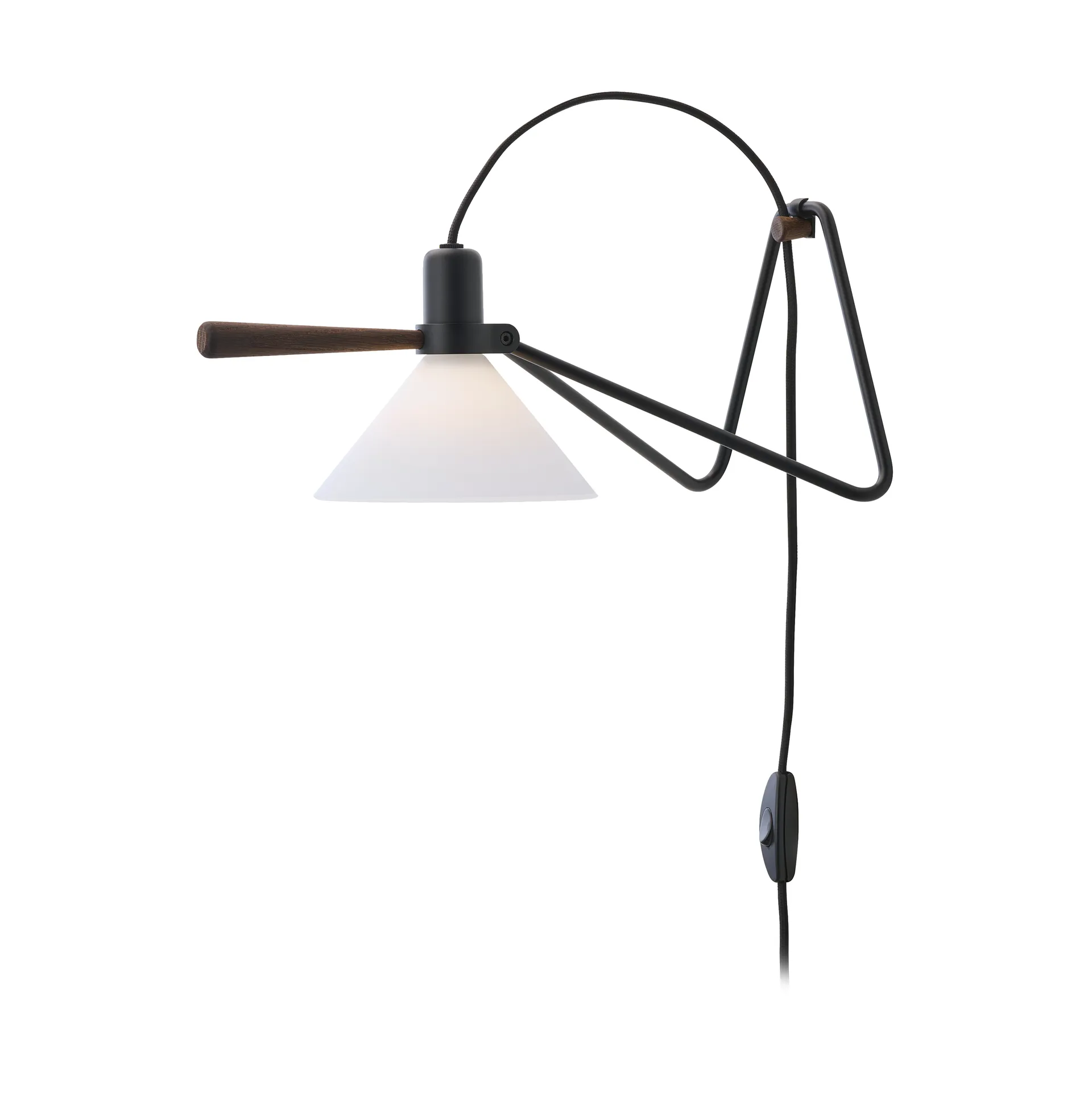 Spot vegg/bordlampe, Black-smoked oak Le Klint