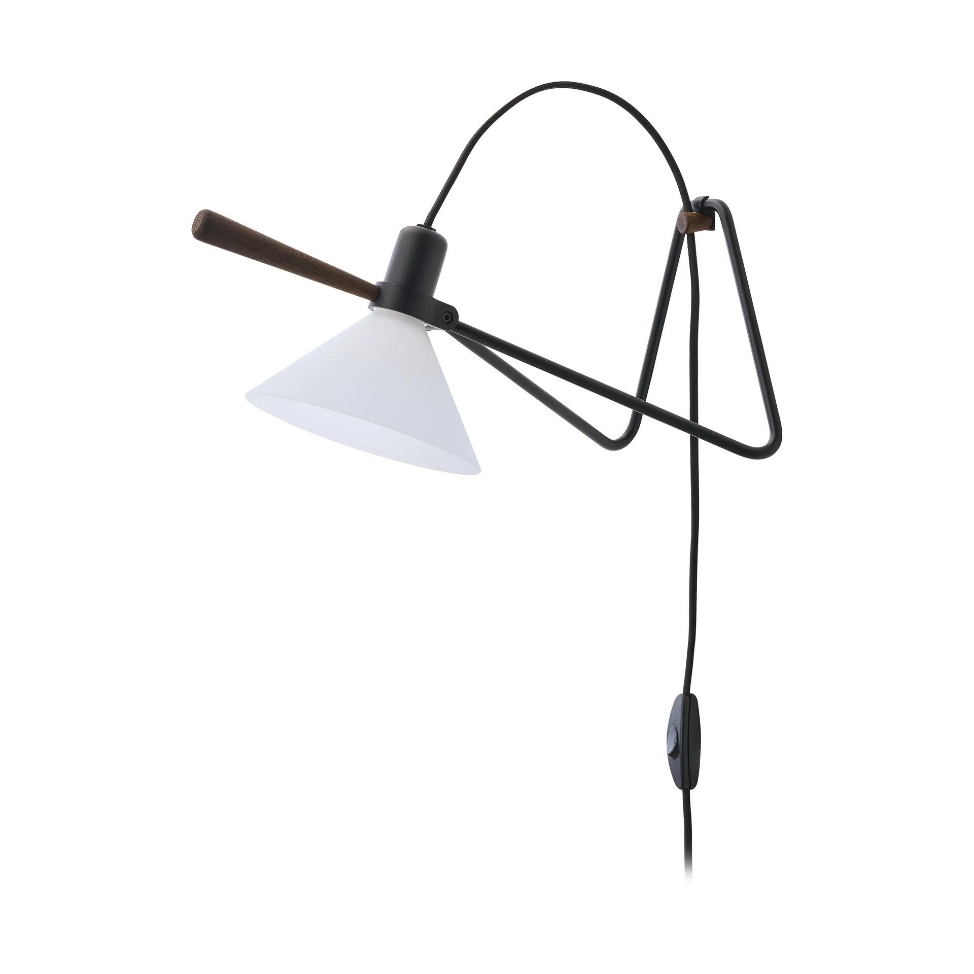 Spot vegg/bordlampe, Black-smoked oak Le Klint