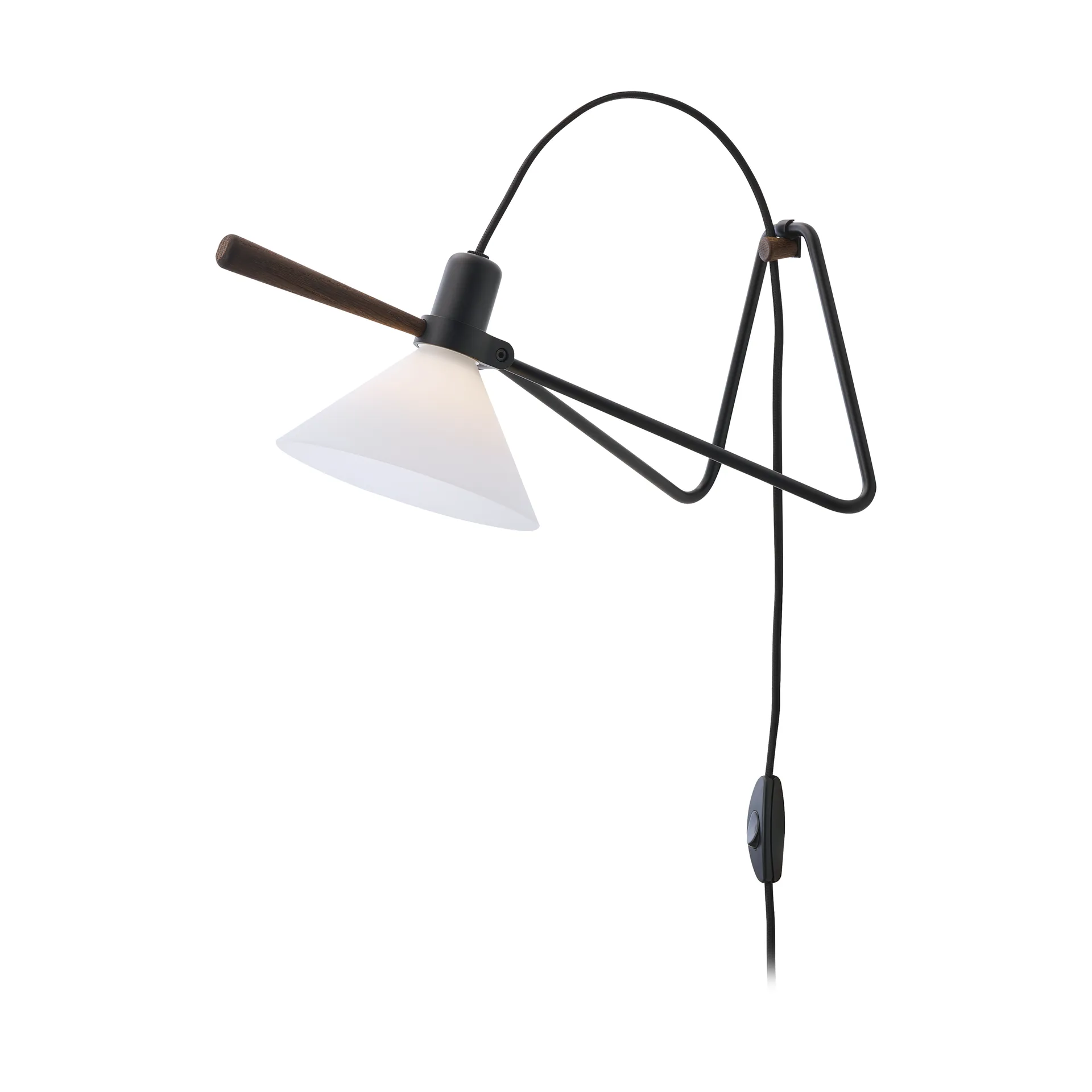 Spot vegg/bordlampe, Black-smoked oak Le Klint