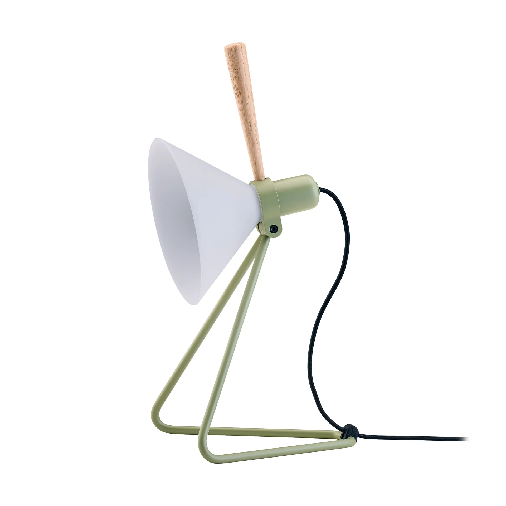 Spot vegg/bordlampe, Olive green-oak Le Klint