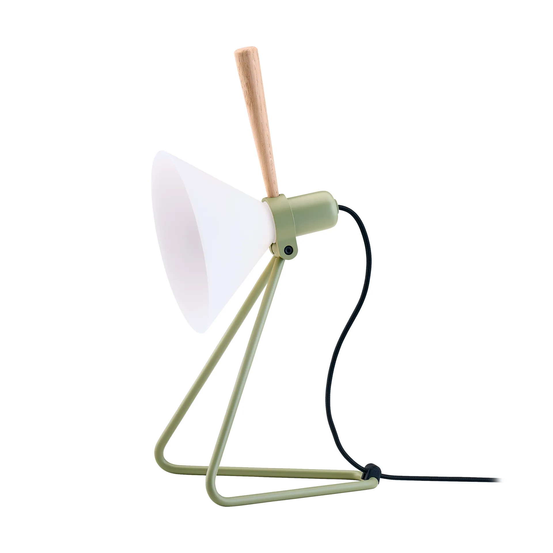 Spot vegg/bordlampe, Olive green-oak Le Klint
