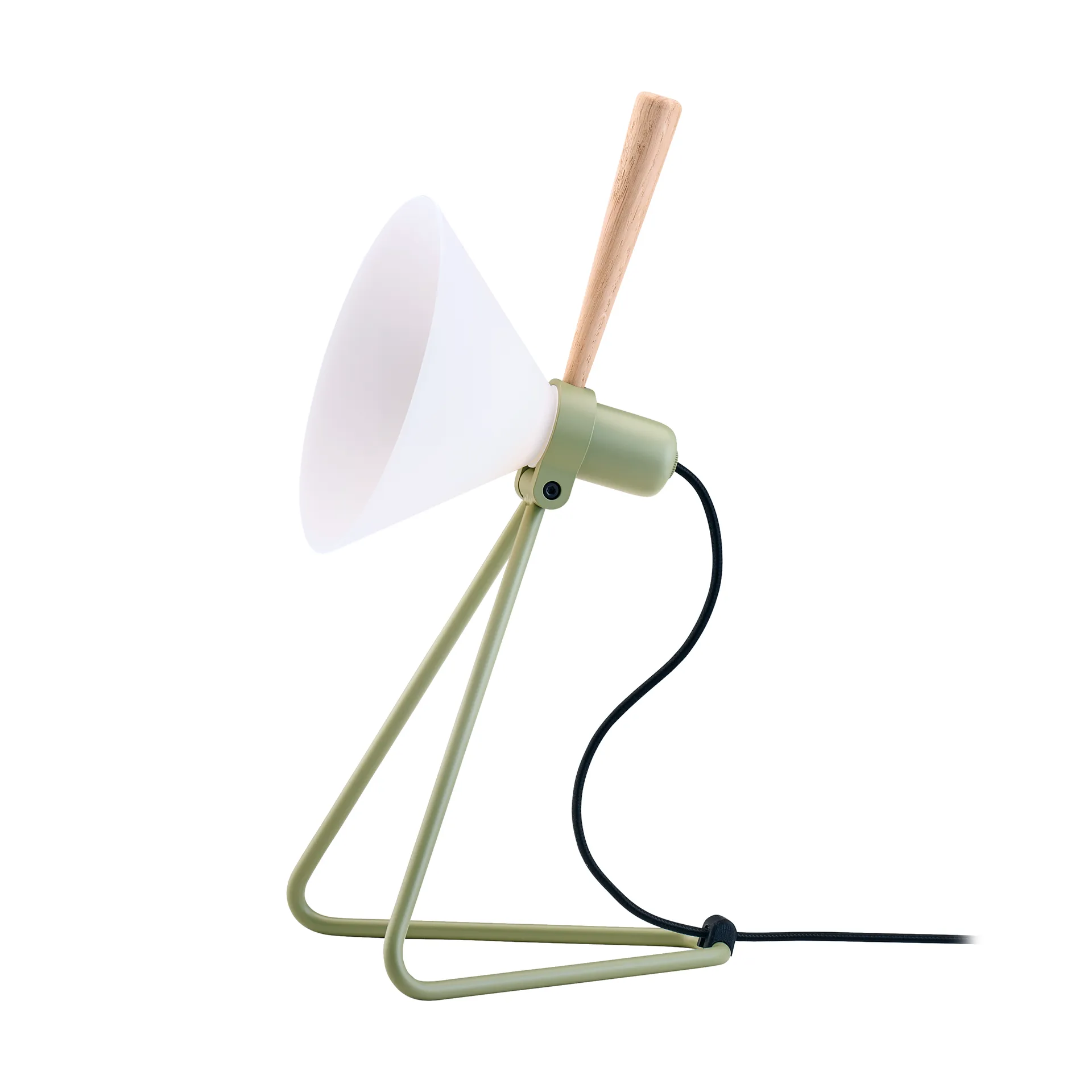 Spot vegg/bordlampe, Olive green-oak Le Klint