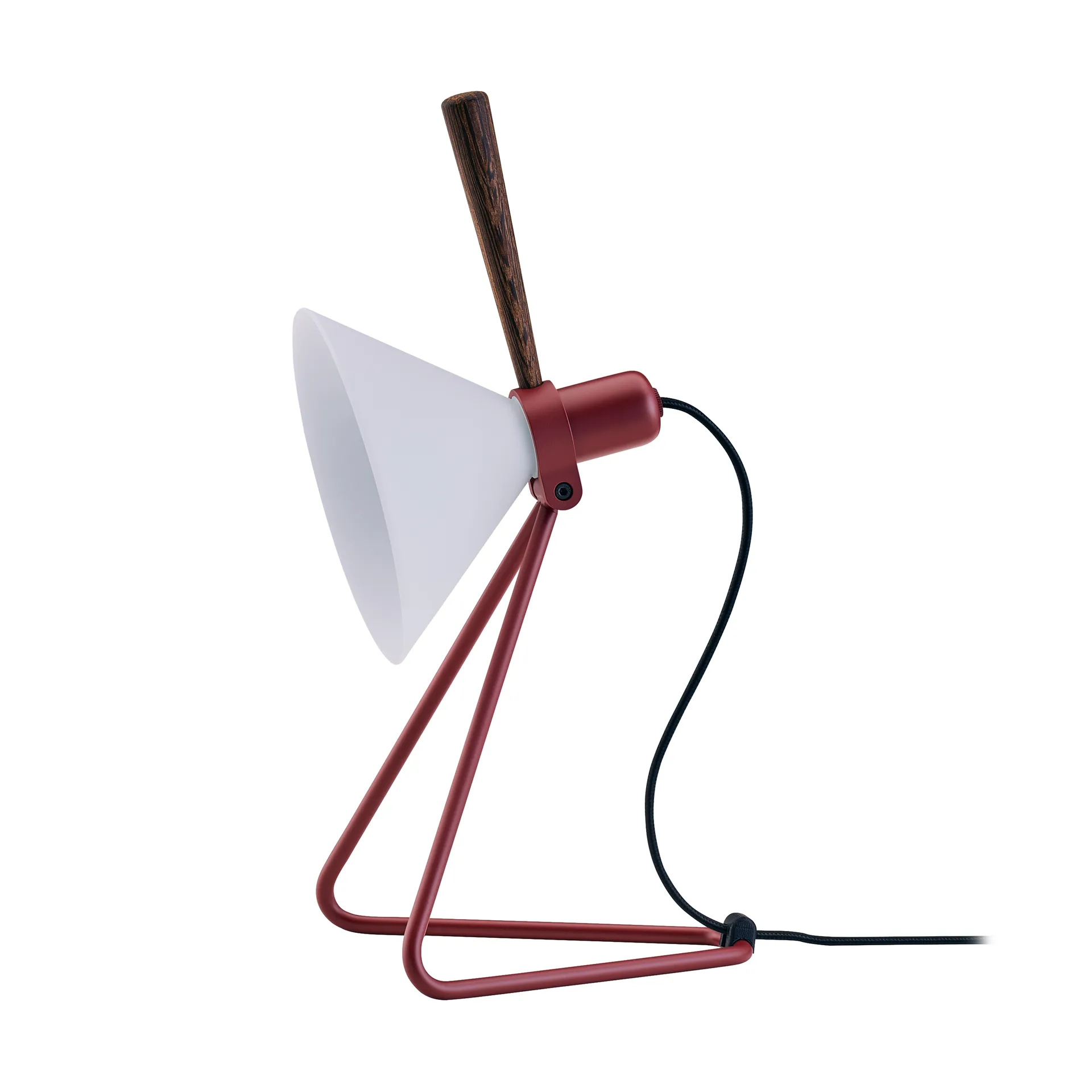 Spot vegg/bordlampe, Oxide red-røkt eik Le Klint