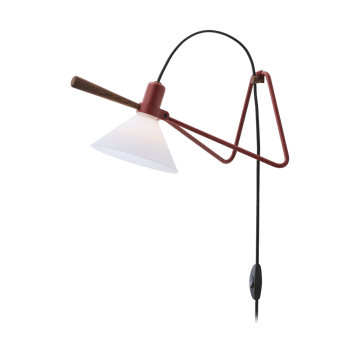Spot vegg/bordlampe - Oxide red-røkt eik - Le Klint