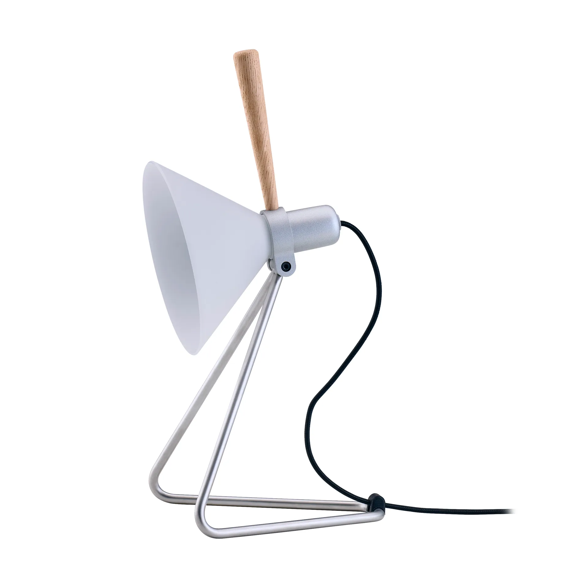 Spot vegg/bordlampe, Steel silver-eik Le Klint