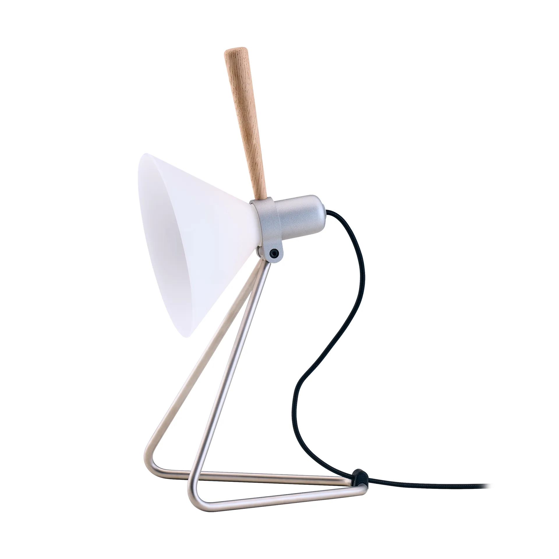 Spot vegg/bordlampe, Steel silver-eik Le Klint