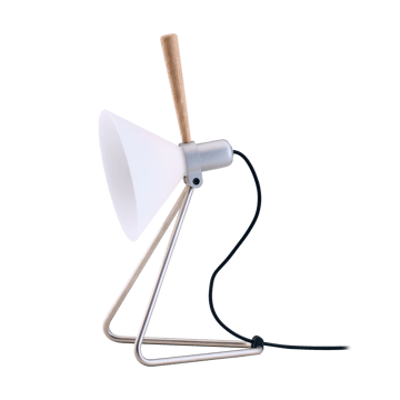 Spot vegg/bordlampe - Steel silver-eik - Le Klint