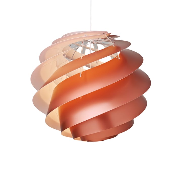 Swirl 3M pendel - kopper, metallic, hvit innside - Le Klint