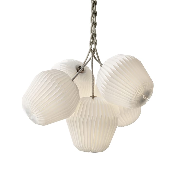The Bouquet 5 lysekrone - hvit, xl, skjerm i plast - Le Klint